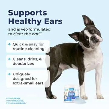 VETNIQUE Oticbliss Advanced Ear Wipes for Dogs & Cats
