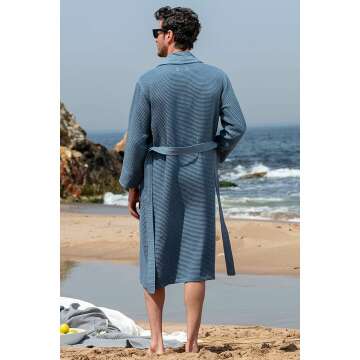 Men's Hooded Waffle Robe – Full Length and Ultra Soft