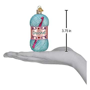 Old World Christmas Crochet Glass Blown Ornaments for Christmas Tree