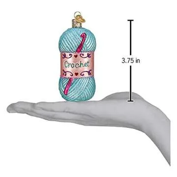 Old World Christmas Crochet Glass Blown Ornaments for Christmas Tree