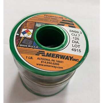 Amerway Tourmaline Lead Free Solder(3 rolls) by Sun and Moon Stained Glass