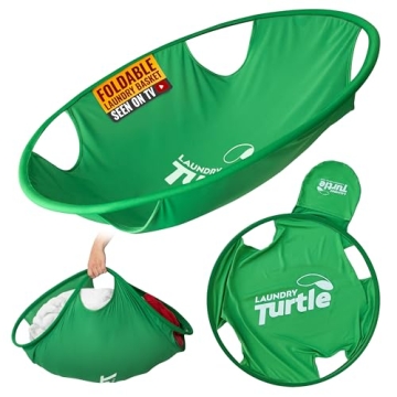Laundry Turtle™ Large 26" Collapsible Basket - Foldable Hamper for Easy Laundry