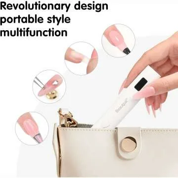 UV Nail Dryer with Magnetic Stand & LCD for Gel Nails