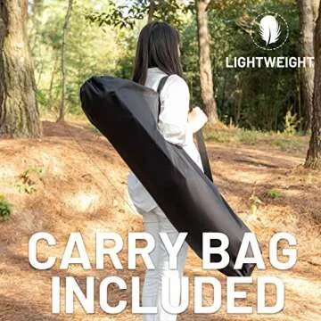 TIMBER RIDGE Folding Camping Table Adjustable Height, 4-6 Person Lightweight Aluminum Roll-up Table for Camping Outdoor Picnic BBQ Backyard Party Support 110lbs