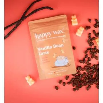 Happy Wax Vanilla Lovers Scented Natural Soy Wax Melts – 6 Ounces of Flame Free Wax Perfect for Mixing Melts in Your Scented Wax Warmer, Cute Bear Shapes with Over 150 Hours of Burn Time, Made in USA