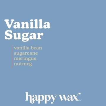 Happy Wax Vanilla Lovers Scented Natural Soy Wax Melts – 6 Ounces of Flame Free Wax Perfect for Mixing Melts in Your Scented Wax Warmer, Cute Bear Shapes with Over 150 Hours of Burn Time, Made in USA