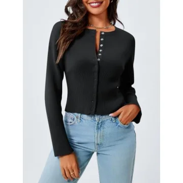 Saodimallsu Women Cropped Sweater Stylish and Cozy All Season