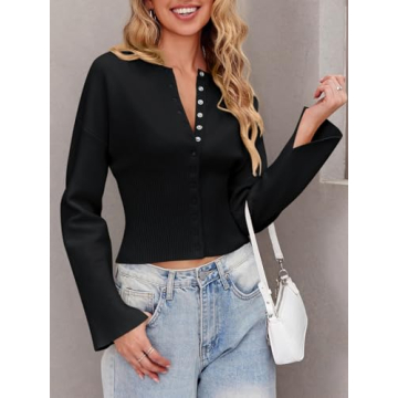 Saodimallsu Women Cropped Sweater Stylish and Cozy All Season