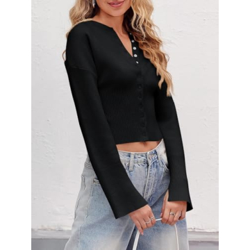 Saodimallsu Women Cropped Sweater Stylish and Cozy All Season