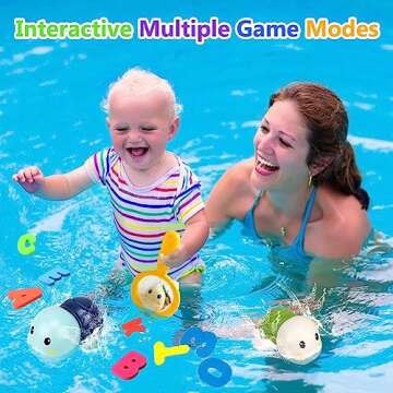 Bath Toys for Toddlers 1-3 - Mold Free Bath Toys Baby Pool Toys Toddler Age 1-2-4 Bath Toys for Infa...
