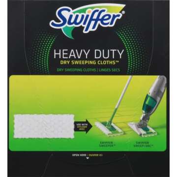 Swiffer Sweeper Heavy Duty Cloth Refills for Easy Cleaning