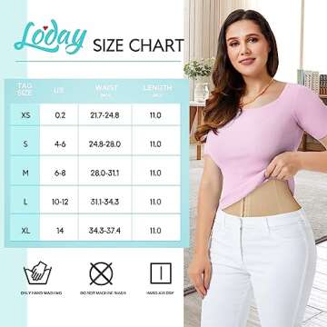 LODAY 2 in 1 Postpartum Recovery Belt,Body Wraps Works for Tighten Loose Skin(XL,Beige 1)