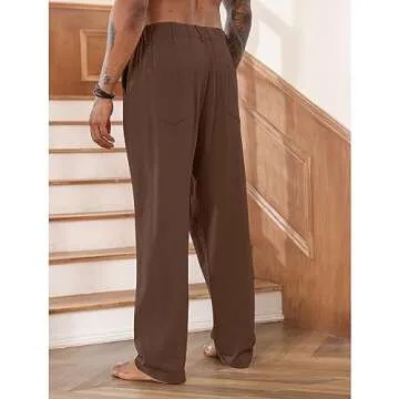 Men's Comfortable Cotton Linen Pants for Summer Wear