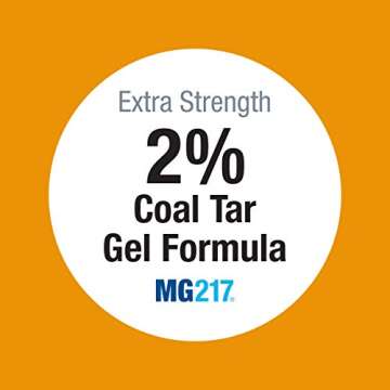 MG217 2% Coal Tar Psoriasis Gel, Non-Drying Multi-Symptom Treatment - 4 oz Tube