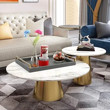 Elegant Grey Shagreen Large Serving Tray with Gold Handles