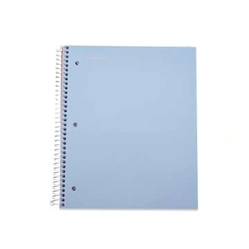 Mintra Office Durable Spiral Notebook - 2 Subject (College Ruled 3pk, Arctic Ice, Sun Yellow, Spring Pink)