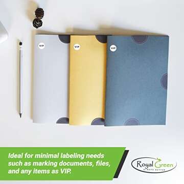 Royal Green Round Dot Stickers - Versatile 1440 Pack