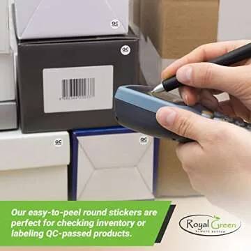 Royal Green Round Dot Stickers - Versatile 1440 Pack