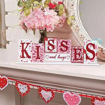 NEEDOMO Valentine Tabletop Sign for Home Decor