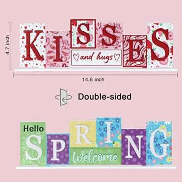 NEEDOMO Valentine Tabletop Sign for Home Decor