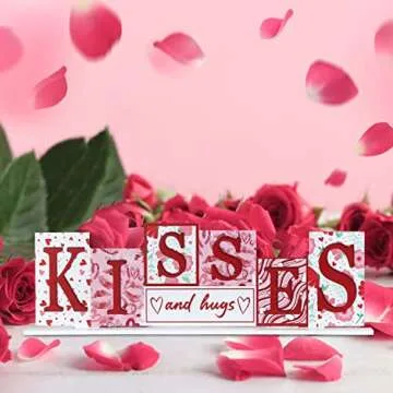 NEEDOMO Valentine Tabletop Sign for Home Decor