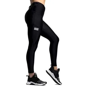 We The People Holsters - Defender Tactical Leggings with Pockets - Concealed Carry Pants for Women - Black - S