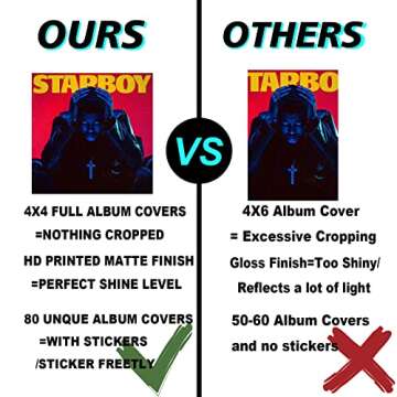 100 Pcs Aesthetic Album Cover Wall Collage Kit