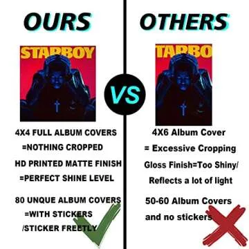 100 Pcs Aesthetic Album Cover Wall Collage Kit