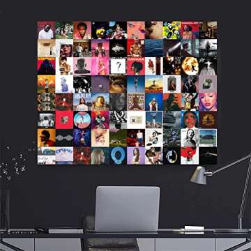 100 Pcs Aesthetic Album Cover Wall Collage Kit