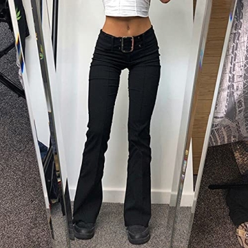 Trendy Indie Aesthetics E-Girl Vintage Flare Pants