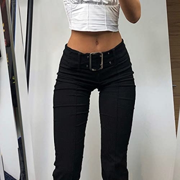Trendy Indie Aesthetics E-Girl Vintage Flare Pants