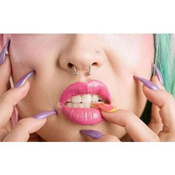 VitaCool Magnetic Septum Nose Ring Stainless Steel Horseshoe Fake Nose Rings Faux Non Piercing Clip ...