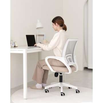 NEO CHAIR Office Chair Computer Desk Chair Gaming Ergonomic Mid Back Cushion Lumbar Support with Com...
