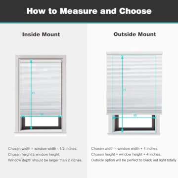 Changshade Cordless Blackout Cellular Shade, Honeycomb Shade with The Diameter of 1.5 inch Honeycombs, Room Darkening Pleated Window Shade for Bedroom, Children Room, 30 inches Wide, White CEL30WT72C