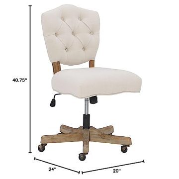 Linon Chair in Elegant White for Home and Office