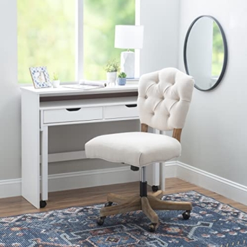 Linon Chair in Elegant White for Home and Office