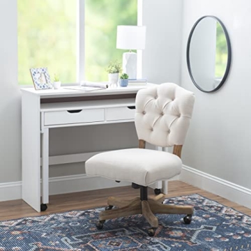 Linon Chair in Elegant White for Home and Office