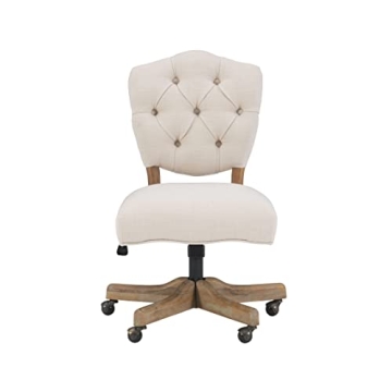 Linon Chair in Elegant White for Home and Office