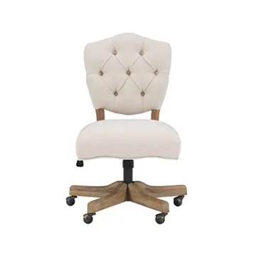 Linon Chair in Elegant White for Home and Office