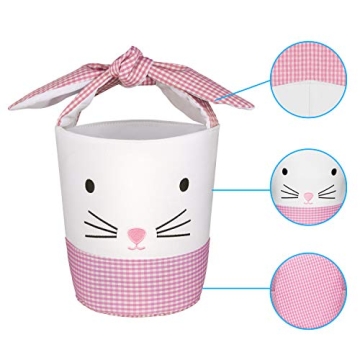 BOMMETER DIY Embroidered Canvas Easter Egg Hunt Basket