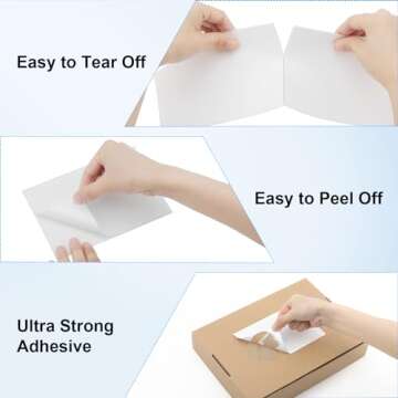 MaxGear 4" x 6" Direct Thermal Labels, 4000 Pcs/16 Rolls, Perforated White Mailing Shipping Package Labels, Commercial Grade, Permanent Adhesive, Compatible with Most Thermal Printers