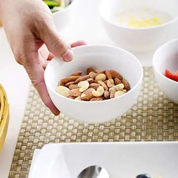 MALACASA 16 Ounce Porcelain Bowls Set of 8 for Serving