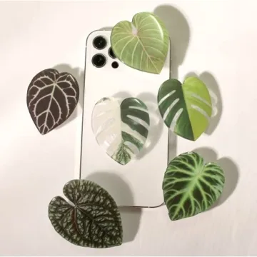 COMMONKUNST Tropical Leaf Phone Grip Stylish and Functional