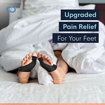 Copper Compression Bunion Relief Kit - Includes 1 Pair Each of Bunion Corrector Cushion Sleeves & Bunion Corrector Toe Splints - Pads & Straightens Bunions, Feet for Men & Women - Large/X-Large