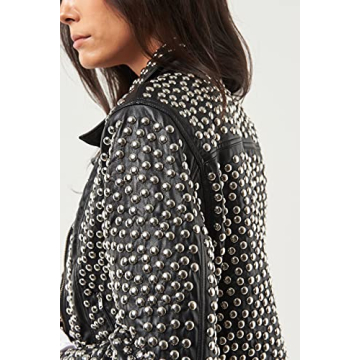 Seta Apparel Women’s Stud Jacket Blazer for Casual and Formal Wear
