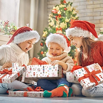 Nutcracker Christmas Gift Wrapping Paper Set - 15 Sheets & Tags