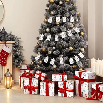 Nutcracker Christmas Gift Wrapping Paper Set - 15 Sheets & Tags