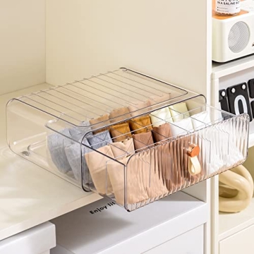 MSHOMELY Underwear Organizer with 24 Stackable Compartments