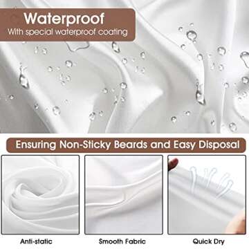 Beard Bib Apron Cape Trimmer Hair Catcher for Men