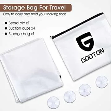 Beard Bib Apron Cape Trimmer Hair Catcher for Men